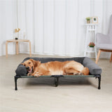 Darrahopens Pet Care > Dog Supplies > Dog Beds Oversized Raised Dog Bed with Cooling Bolster Lounger