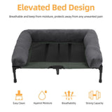 Darrahopens Pet Care > Dog Supplies > Dog Beds Oversized Raised Dog Bed with Cooling Bolster Lounger