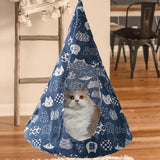 Darrahopens Pet Care > Dog Supplies > Dog Beds Pet Cat Tent Cone Hammock with Thick Mat Warm Cotton Cage Hanging Bed M-Star Style