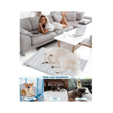 Darrahopens Pet Care > Dog Supplies > Dog Beds Pet Cooling Mat Self Cooling Pad for Dogs Cats Dual Sided Summer Sleeping Bed Grey Extra large (150x101cm)