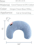 Darrahopens Pet Care > Dog Supplies > Dog Beds Pet Cushion - Soft Plush Pet Cushion - Cute Patterned Pet Mat - Comfortable Neck Support - Suitable for Cats and Dogs - White