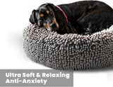 Darrahopens Pet Care > Dog Supplies > Dog Beds Puppy & Cat Dog Bed, Soft & Relaxing Round Dog Bed, Chenille Material, Removable Cover, Washable & Tumble Dry - Grey Small (25'x25')