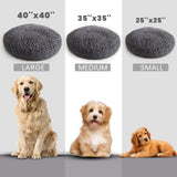 Darrahopens Pet Care > Dog Supplies > Dog Beds Puppy & Cat Dog Bed, Soft & Relaxing Round Dog Bed, Chenille Material, Removable Cover, Washable & Tumble Dry - Grey Small (25'x25')