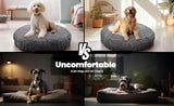 Darrahopens Pet Care > Dog Supplies > Dog Beds Puppy & Cat Dog Bed, Soft & Relaxing Round Dog Bed, Chenille Material, Removable Cover, Washable & Tumble Dry - Grey Small (25'x25')