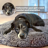 Darrahopens Pet Care > Dog Supplies > Dog Beds Puppy & Cat Dog Bed, Soft & Relaxing Round Dog Bed, Chenille Material, Removable Cover, Washable & Tumble Dry - Grey Small (25'x25')