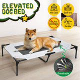Darrahopens Pet Care > Dog Supplies > Dog Beds Raised Dog Bed Large Elevated Pet Bed Scratch and Moisture Resistant Breathable Kennel with Non-Slip Feet Indoor Outdoor for All Seasons Max Load 100kg