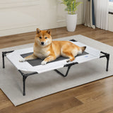 Darrahopens Pet Care > Dog Supplies > Dog Beds Raised Dog Bed Large Elevated Pet Bed Scratch and Moisture Resistant Breathable Kennel with Non-Slip Feet Indoor Outdoor for All Seasons Max Load 100kg