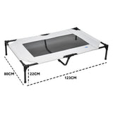 Darrahopens Pet Care > Dog Supplies > Dog Beds Raised Dog Bed Large Elevated Pet Bed Scratch and Moisture Resistant Breathable Kennel with Non-Slip Feet Indoor Outdoor for All Seasons Max Load 100kg