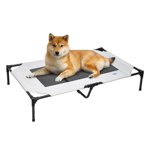 Darrahopens Pet Care > Dog Supplies > Dog Beds Raised Dog Bed Large Elevated Pet Bed Scratch and Moisture Resistant Breathable Kennel with Non-Slip Feet Indoor Outdoor for All Seasons Max Load 100kg