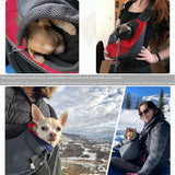Darrahopens Pet Care > Dog Supplies > Dog Beds Red Hands-Free Pet Chest Carrier - Breathable Mesh Crossbody Bag for Dogs & Cats within 5KG
