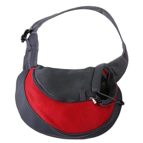 Darrahopens Pet Care > Dog Supplies > Dog Beds Red Hands-Free Pet Chest Carrier - Breathable Mesh Crossbody Bag for Dogs & Cats within 5KG