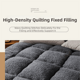 Darrahopens Pet Care > Dog Supplies > Dog Beds Superior Insulation Grey Dual-Sided Pet Sleeping Mat(60X120CM) for Dogs & Cats - 3D Thickened Support & Durable Wavy Quilting, Reversible Lamb Velvet & Brushed Cotton Bed