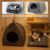 Darrahopens Pet Care > Dog Supplies > Dog Beds Tents Pet Bed - With Removable & Washable Cushion - Warm & Soft Fleece Fabric - For Cats & Small Dogs