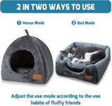 Darrahopens Pet Care > Dog Supplies > Dog Beds Tents Pet Bed - With Removable & Washable Cushion - Warm & Soft Fleece Fabric - For Cats & Small Dogs