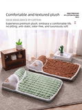 Darrahopens Pet Care > Dog Supplies > Dog Beds Thickened Pet Sofa Bed XL Size 75x45cm Coffee Dog Mat with Integrated Pillow Soft Washable Sleeping Pad for Dogs and Cats All Season Comfort