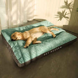 Darrahopens Pet Care > Dog Supplies > Dog Beds Warm Dog Bed Washable Pet Bed Non-Slip Dog Bed High Backrest Dog Bed Thick Dog - Green - Size 31.5*25.6in In Australia - Darrahopens