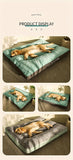 Darrahopens Pet Care > Dog Supplies > Dog Beds Warm Dog Bed Washable Pet Bed Non-Slip Dog Bed High Backrest Dog Bed Thick Dog - Green - Size 31.5*25.6in In Australia - Darrahopens