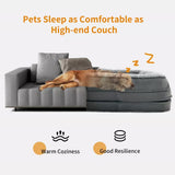 Darrahopens Pet Care > Dog Supplies > Dog Beds XL Human Sized Dog Bed Foldable Orthopedic Pet Dog Sofa Couch Comfy Big Bean Bed
