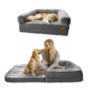 Darrahopens Pet Care > Dog Supplies > Dog Beds XL Human Sized Dog Bed Foldable Orthopedic Pet Dog Sofa Couch Comfy Big Bean Bed