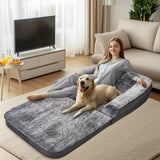 Darrahopens Pet Care > Dog Supplies > Dog Beds XL Human Sized Dog Bed Foldable Orthopedic Pet Dog Sofa Couch Comfy Big Bean Bed