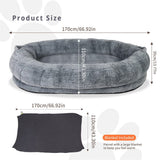 Darrahopens Pet Care > Dog Supplies > Dog Beds Xxl Human-Sized Dog Bed Washable Orthopedic Pet Bed Bean Bag With Soft Blanket