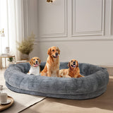 Darrahopens Pet Care > Dog Supplies > Dog Beds Xxl Human-Sized Dog Bed Washable Orthopedic Pet Bed Bean Bag With Soft Blanket