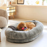 Darrahopens Pet Care > Dog Supplies > Dog Beds Xxl Human-Sized Dog Bed Washable Orthopedic Pet Bed Bean Bag With Soft Blanket