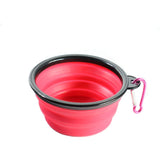 Darrahopens Pet Care > Dog Supplies > Dog Bowls, Feeders & Waterers 2 Dog Bowl Foldable Travel Dog Water Bowl Portable Cat Pet Silicone Food Bowl Small