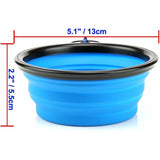 Darrahopens Pet Care > Dog Supplies > Dog Bowls, Feeders & Waterers 2 Dog Bowl Foldable Travel Dog Water Bowl Portable Cat Pet Silicone Food Bowl Small