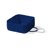 Darrahopens Pet Care > Dog Supplies > Dog Bowls, Feeders & Waterers 2-Pack Blue Portable Silicone Pet Travel Bowl - Foldable Outdoor Water & Food Dish for Dogs & Cats - Eco-Friendly, Lightweight & Durable with Aluminum Carabiner for Walking, Hiking & Camping
