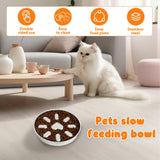 Darrahopens Pet Care > Dog Supplies > Dog Bowls, Feeders & Waterers 2-Pack Reversible Heavy-Duty 304 Stainless Steel Slow Feeder Bowl(23x23x3.5CM) - Anti-Slip/Tip Pet Dish for Dogs & Cats to Prevent Bloating and Choking