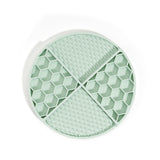 Darrahopens Pet Care > Dog Supplies > Dog Bowls, Feeders & Waterers 2 Pcs Light Green Honeycomb Pet Slow Feeder Bowl - Anti-Choke Silicone Lick Mat with Suction for Dogs
