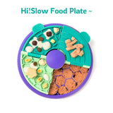 Darrahopens Pet Care > Dog Supplies > Dog Bowls, Feeders & Waterers 3-in-1 Pet Puzzle Slow Feeder Bowl with Multi-Level Rotating Disk - Purple-green