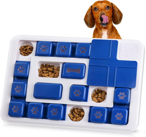 Darrahopens Pet Care > Dog Supplies > Dog Bowls, Feeders & Waterers CARLA HOME Interactive Dog Puzzle Toy Slow Feeder Treat Dispenser for Dogs & Cats