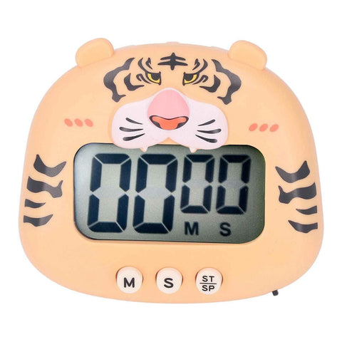 Darrahopens Pet Care > Dog Supplies > Dog Bowls, Feeders & Waterers Digital Kitchen Timer Countup Countdown Cartoon Animal Sound Flash Alert Easy Operation with Stand for Cooking Teaching Yellow Tiger In Australia - Darrahopens