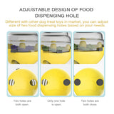 Darrahopens Pet Care > Dog Supplies > Dog Bowls, Feeders & Waterers Interactive Dog Puzzle Feeder with Adjustable Food Dispensing Holes(Green)