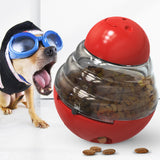 Darrahopens Pet Care > Dog Supplies > Dog Bowls, Feeders & Waterers Interactive Dog Puzzle Feeder with Adjustable Food Dispensing Holes(Red)