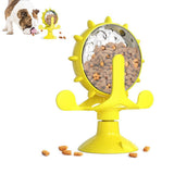 Darrahopens Pet Care > Dog Supplies > Dog Bowls, Feeders & Waterers Interactive Pet Treats Dispenser Toy 360 Degrees Rotating Windmill Toy Slow Dog Cat Feeder Green