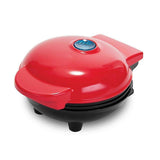 Darrahopens Pet Care > Dog Supplies > Dog Bowls, Feeders & Waterers Mini Waffle Maker - Nonstick Round Red Waffle Machine for Parties, Babies & Holiday Treats