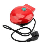 Darrahopens Pet Care > Dog Supplies > Dog Bowls, Feeders & Waterers Mini Waffle Maker - Nonstick Round Red Waffle Machine for Parties, Babies & Holiday Treats
