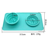 Darrahopens Pet Care > Dog Supplies > Dog Bowls, Feeders & Waterers Non Slip Silicone Slow Feeder Bowl for Cat Dog