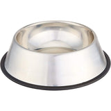 Darrahopens Pet Care > Dog Supplies > Dog Bowls, Feeders & Waterers Non Slip Stainless Steel Dog Bowl Pet Cat Water Food Feeder Portable Puppy Dish - Large (500ml)