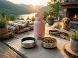 Darrahopens Pet Care > Dog Supplies > Dog Bowls, Feeders & Waterers Pawstock 3-in-1 Insulated Dog Water Bottle with Dual Bowls – 1L Stainless Steel Travel Bottle - Navy