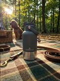 Darrahopens Pet Care > Dog Supplies > Dog Bowls, Feeders & Waterers Pawstock 3-in-1 Insulated Dog Water Bottle with Dual Bowls – 1L Stainless Steel Travel Bottle - Navy