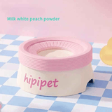 Darrahopens Pet Care > Dog Supplies > Dog Bowls, Feeders & Waterers Pet Essential | Splash-Proof Non-Wet Mouth Water Bowl, Dogs and Cats Drink Freely and More Hygienically(Milk white peach powder ✪1200ML)