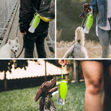 Darrahopens Pet Care > Dog Supplies > Dog Bowls, Feeders & Waterers Pet Water Bottle 580ml Portable Outdoor Dog Cat Drinking Cup Travel Feeder