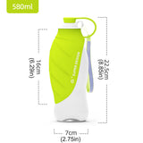 Darrahopens Pet Care > Dog Supplies > Dog Bowls, Feeders & Waterers Pet Water Bottle 580ml Portable Outdoor Dog Cat Drinking Cup Travel Feeder