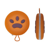 Darrahopens Pet Care > Dog Supplies > Dog Bowls, Feeders & Waterers Portable Silicone Double Pet Bowl - Collapsible Travel Dog Feeder for Food & Water - 2 x 450ml Capacity with Zipper Case - Brown