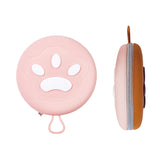 Darrahopens Pet Care > Dog Supplies > Dog Bowls, Feeders & Waterers Portable Silicone Double Pet Bowl - Collapsible Travel Dog Feeder for Food & Water - 2 x 450ml Capacity with Zipper Case - Brown & Pink