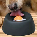 Darrahopens Pet Care > Dog Supplies > Dog Bowls, Feeders & Waterers Slow Feeder Dog Bowl with Rolling Ball for Treats Snacks Training Black